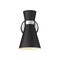 Z-Lite Soriano 1 Light Wall Sconce, Matte Black 728-1S-MB-BN - alternate 1